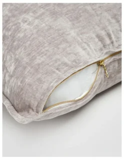 Heritage Valerie Velvet Cushion 50x50cm in Silver
