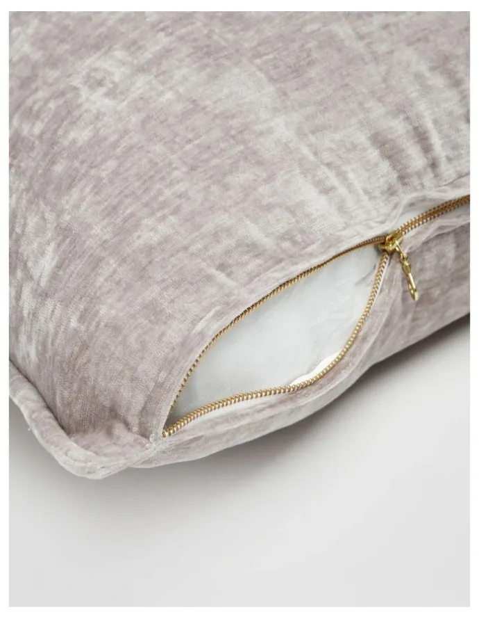 Heritage Valerie Velvet Cushion 50x50cm in Silver