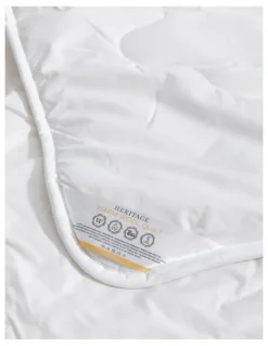 Heritage Warm Wool Quilt in White