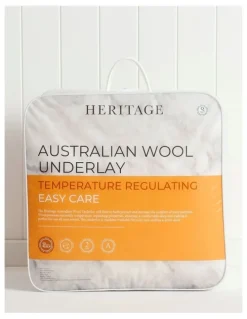 Heritage Wool Underlay in White