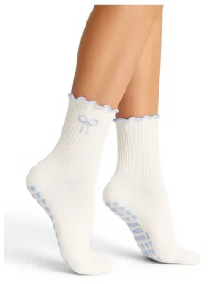 High Heel Jungle Bowtiful Lettuce Edge Grip Socks 3 Pairs in Multi