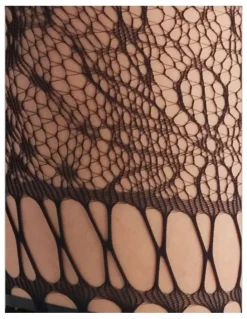 High Heel Jungle Chevonne Lace And Satin Fishnet Tights