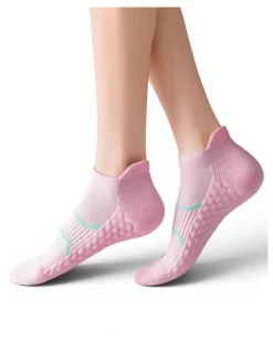 High Heel Jungle Cushion Support Sport Socks Pack of 3 in Pink