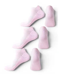 High Heel Jungle Cushion Support Sport Socks Pack of 3 in Pink