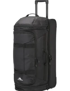 High Sierra Boxed Wheeled Duffle Boxed 71cm Medium Wheeled Duffle in Black