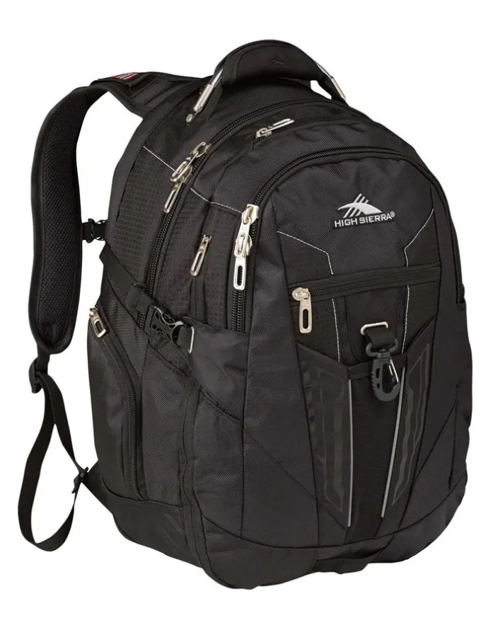 High Sierra XBT Laptop Backpack 39L in Black