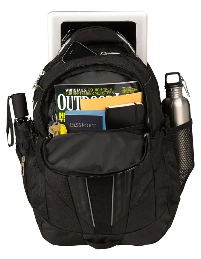 High Sierra XBT Laptop Backpack 39L in Black