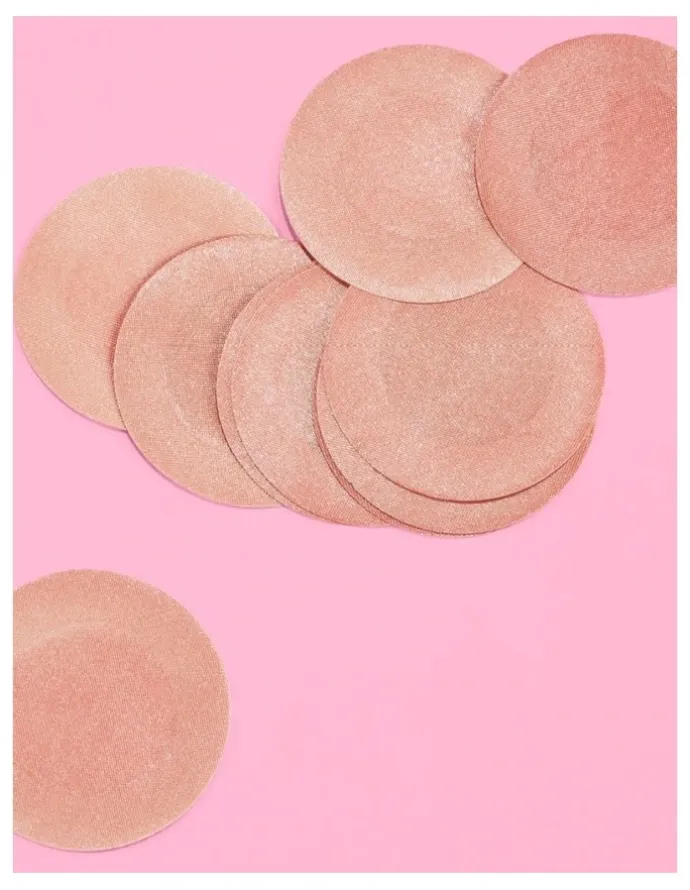 Hollywood Fashion Secrets Satin Nipple Covers in Nude