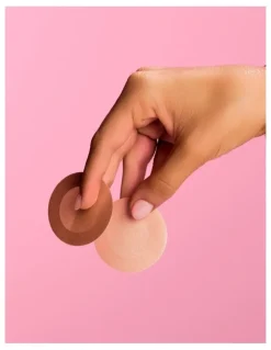 Hollywood Fashion Secrets Satin Nipple Covers in Nude