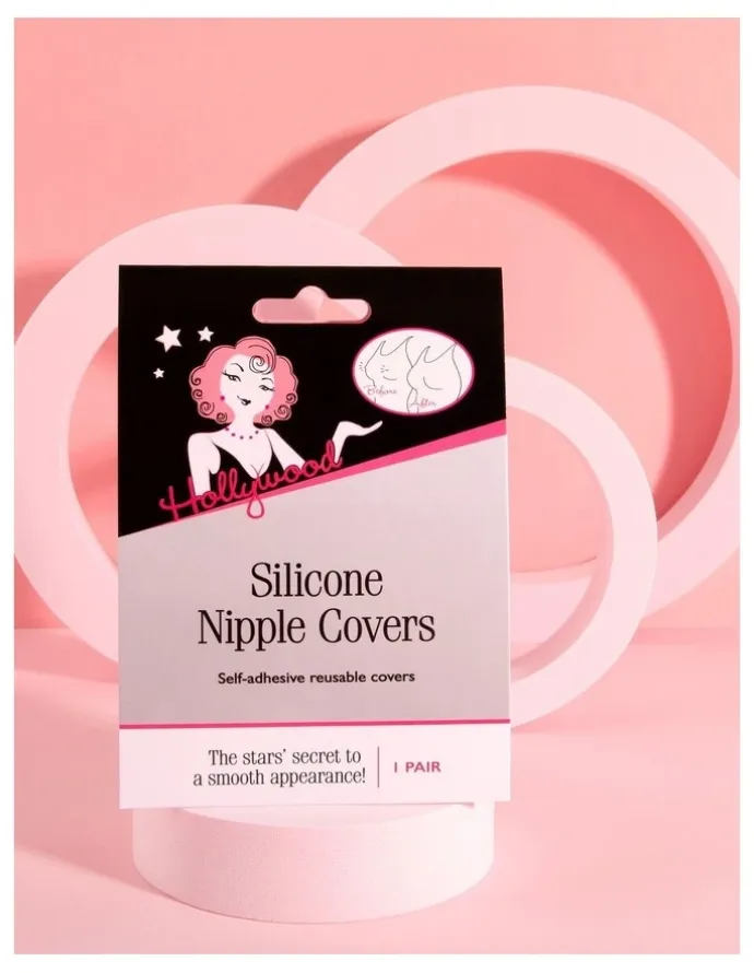 Hollywood Fashion Secrets Silicone Nipple Covers in Natural