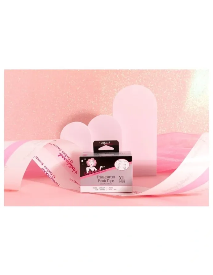 Hollywood Fashion Secrets Transparent Boob Tape XL Wide 7.5cm x 5m