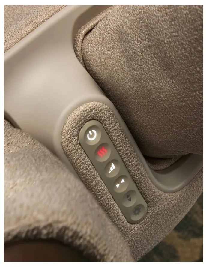 Homedics Luxe Compression Foot and Calf Massager in Grey/Wood FMS-502HGY-AU