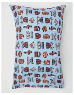 Hot Wheels Hot Wheels Racetrack Pyjamas With A Pillowcase in Baby Blue