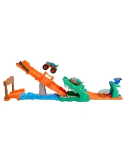 Hot Wheels Monster Trucks Crocodile Crash Challenge Playset