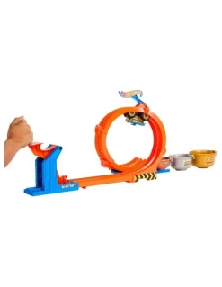 Hot Wheels Monster Trucks Loop-And-Flip Trophy Challenge Playset