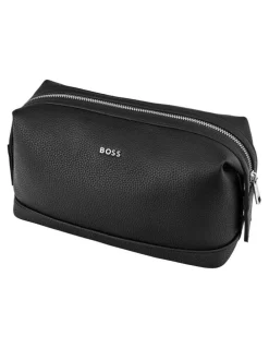 Hugo Boss Classic Grained Toiletry Bag in Black