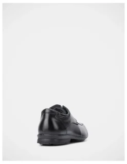 Hush Puppies Carey Leather Lace Up Dress Shoe in Black