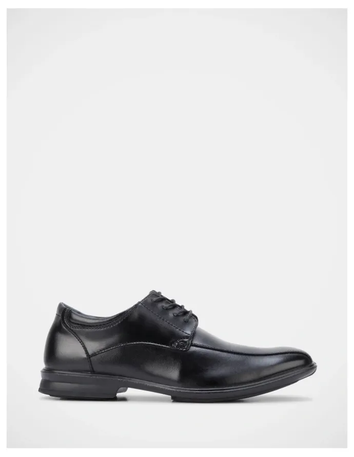 Hush Puppies Carey Leather Lace Up Dress Shoe in Black