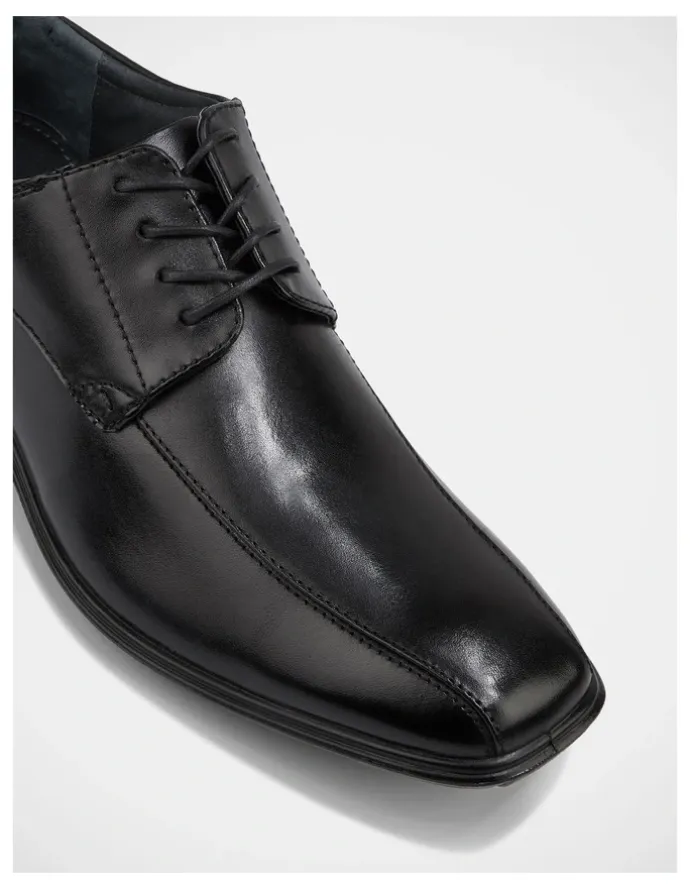 Hush Puppies Carey Leather Lace Up Dress Shoe in Black