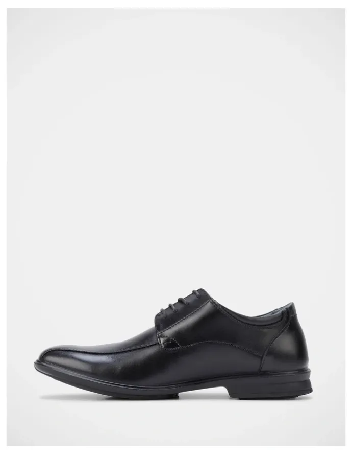 Hush Puppies Carey Leather Lace Up Dress Shoe in Black