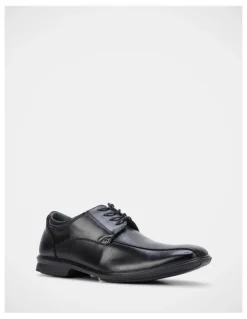 Hush Puppies Carey Leather Lace Up Dress Shoe in Black