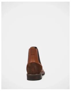 Hush Puppies League Boots in Cognac