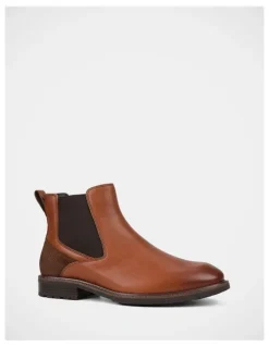 Hush Puppies League Boots in Cognac