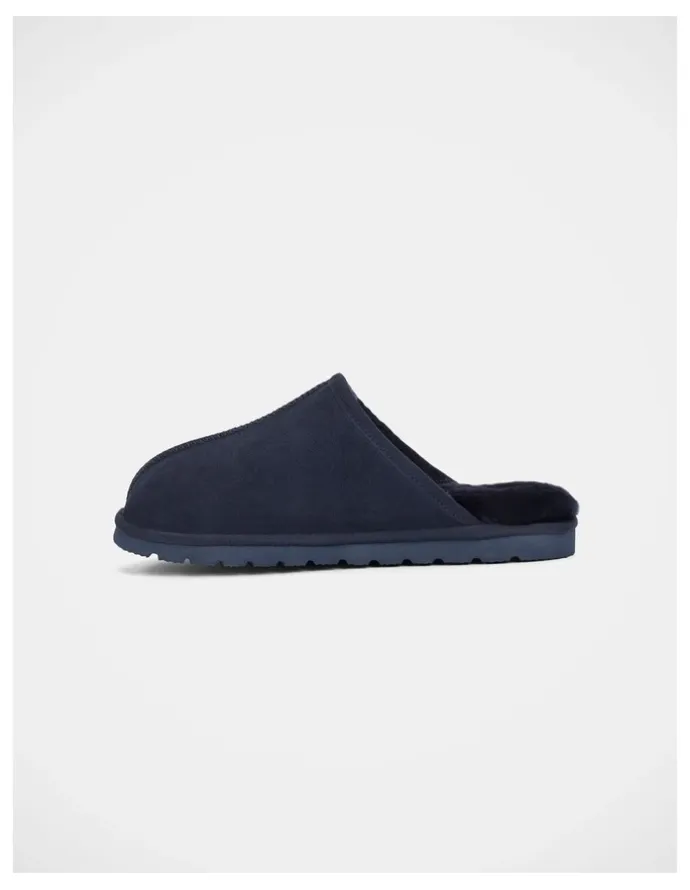 Hush Puppies Loch Slippers in Navy