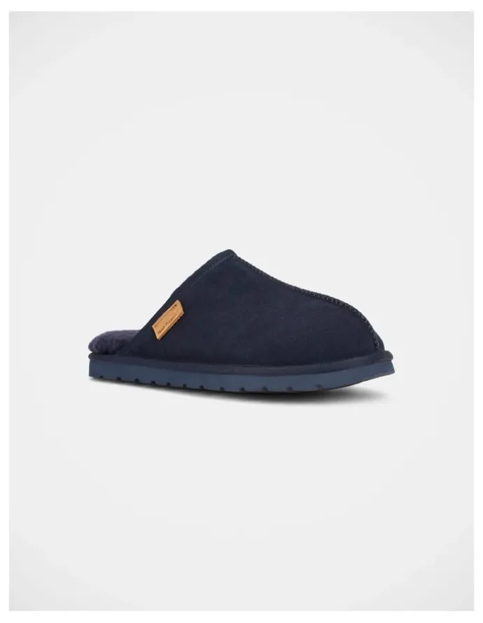 Hush Puppies Loch Slippers in Navy