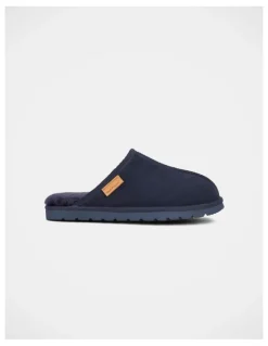 Hush Puppies Loch Slippers in Navy