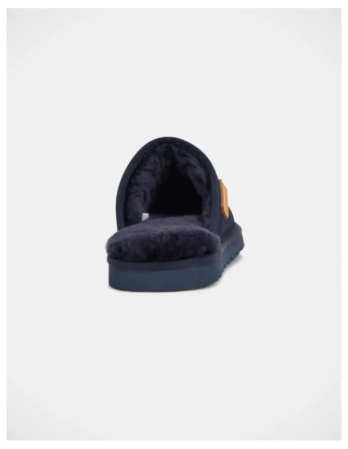 Hush Puppies Loch Slippers in Navy