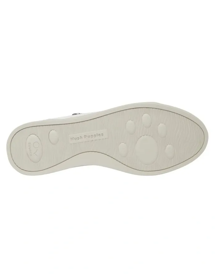 Hush Puppies Mimosa Perf Sneaker in White/Copper