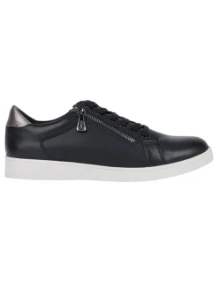 Hush Puppies Mimosa Zip Up Sneaker in Black