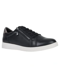 Hush Puppies Mimosa Zip Up Sneaker in Black