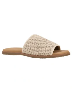 Hush Puppies Paradise Weave Sandal in Bone