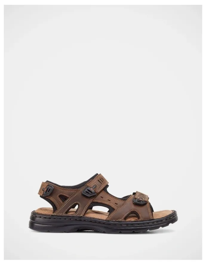 Hush Puppies Simmer Breathable Sandal in Brown