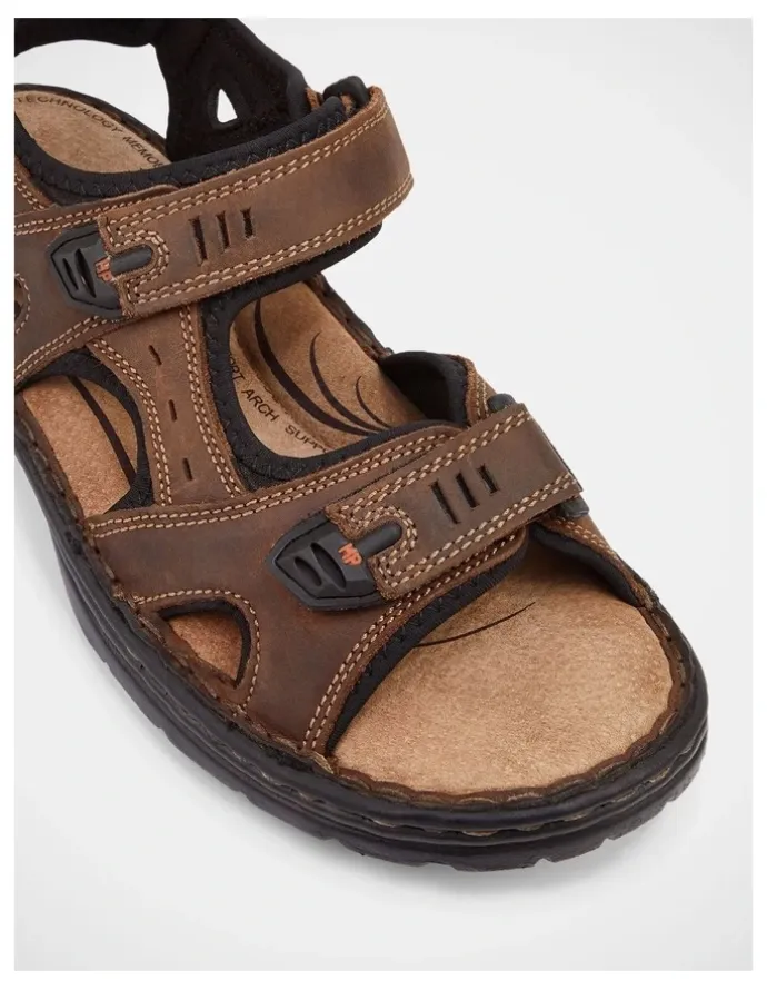 Hush Puppies Simmer Breathable Sandal in Brown