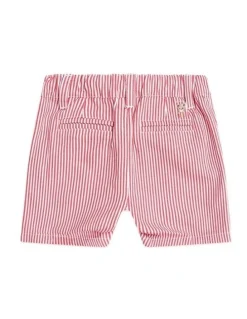 Huxbaby Stripe Chino Shorts in Red