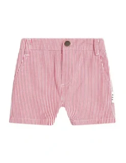 Huxbaby Stripe Chino Shorts in Red