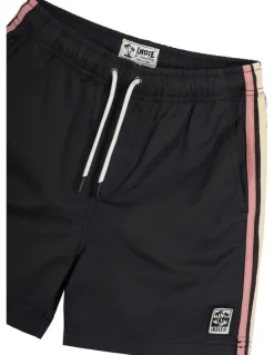 Indie Kids by Industrie All Day Stripe Swim Trunk (3-7 Years) in Black