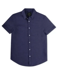 Indie Kids by Industrie Tennyson Short Sleeve Shirt (3-7 years) in Navy