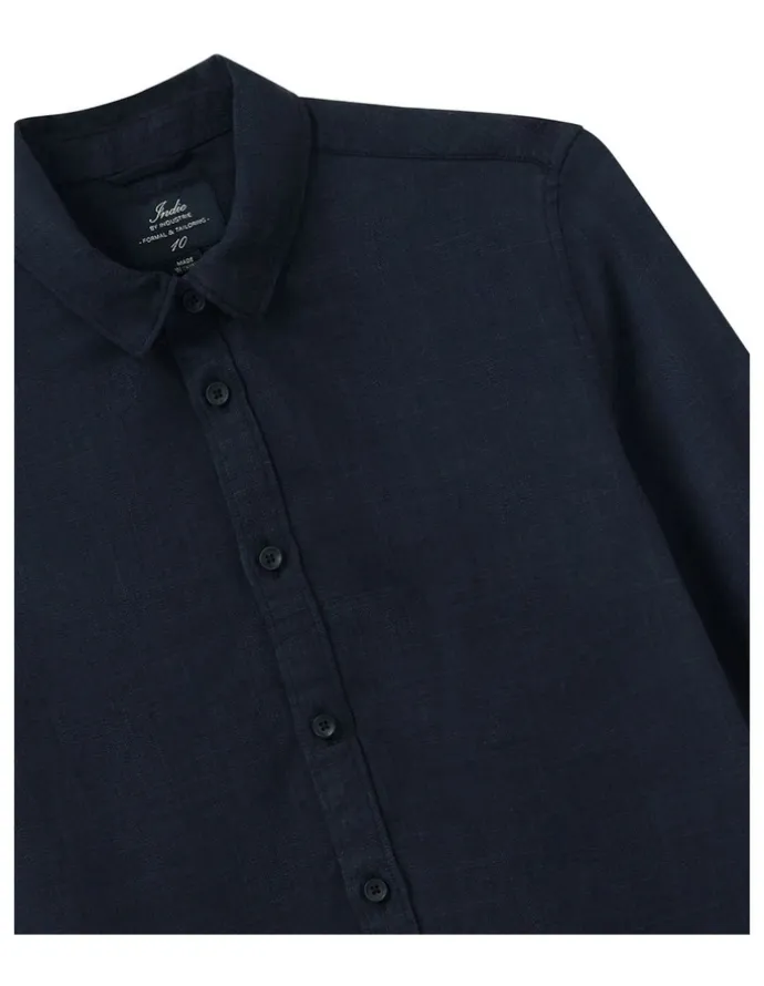 Indie Kids by Industrie The Lawson Textured Shirt (8-16 Years) in Navy
