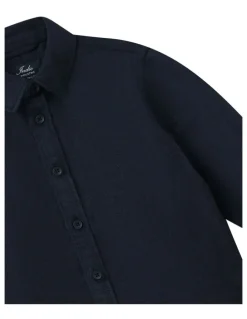 Indie Kids by Industrie The Lawson Textured Shirt (000-2 Years) in Navy