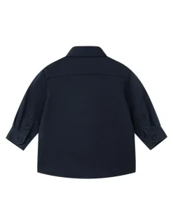 Indie Kids by Industrie The Lawson Textured Shirt (000-2 Years) in Navy
