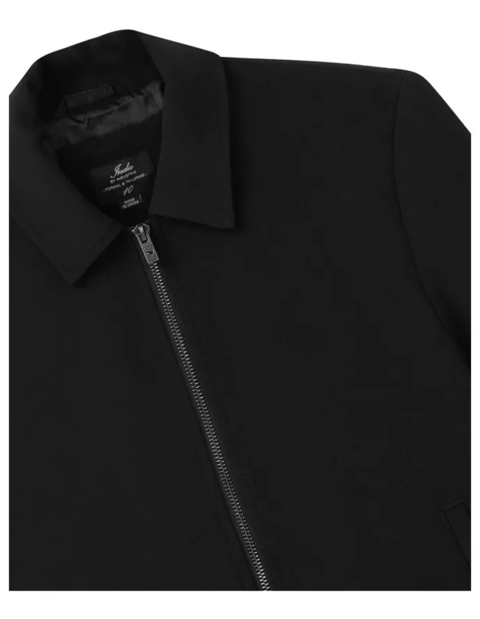 Indie Kids by Industrie The Lusso Bomber Jacket (8-16 Years) in Black