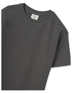 Indie Kids by Industrie The New Flynn Tee (8-16 Years) in Charcoal