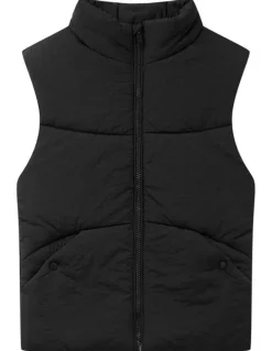 Indie Kids by Industrie The New Osaka Puffer Vest (3-7 Years) in Solid Black