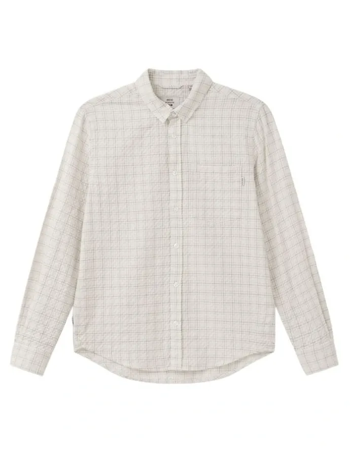 Indie Kids by Industrie The Oswald Long Sleeves Shirt in Stone Combo