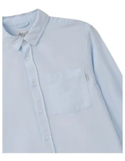 Indie Kids by Industrie The Rockaway Long Sleeve Shirt (8-16 Years) in Chambray