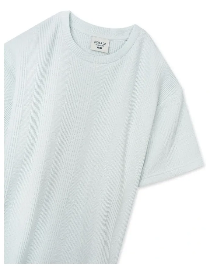 Indie Kids by Industrie The Veneto Waffle Tee (3-7 Years) in Sky Blue